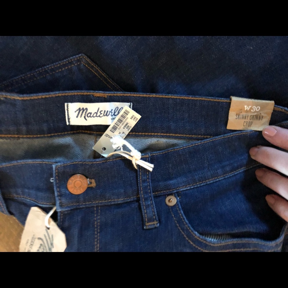 Madewell skinny skinny crop